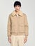 Shearling collar aviator jacket