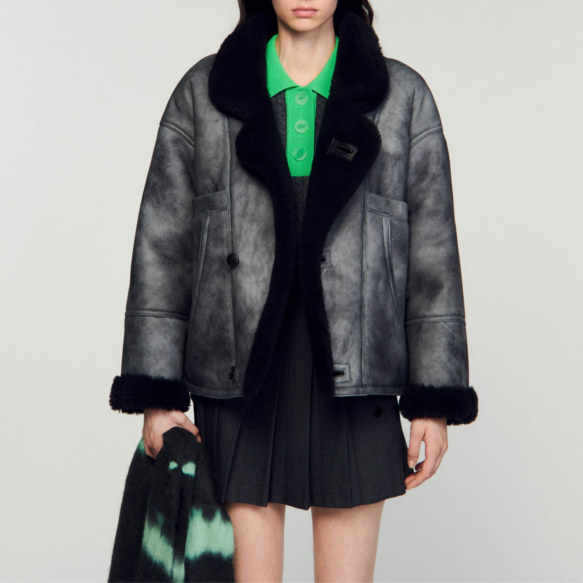 Shearling coat