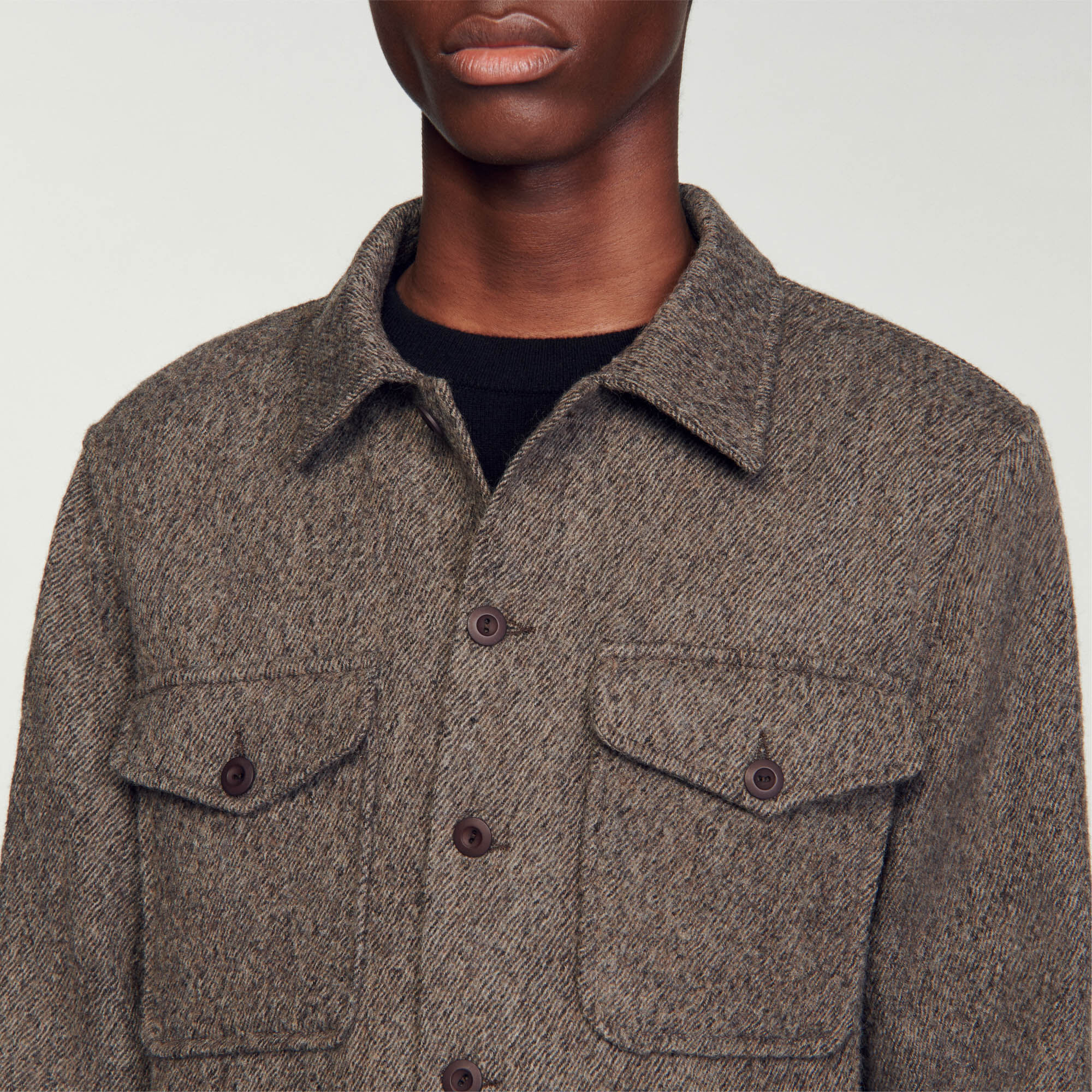 Wool overshirt