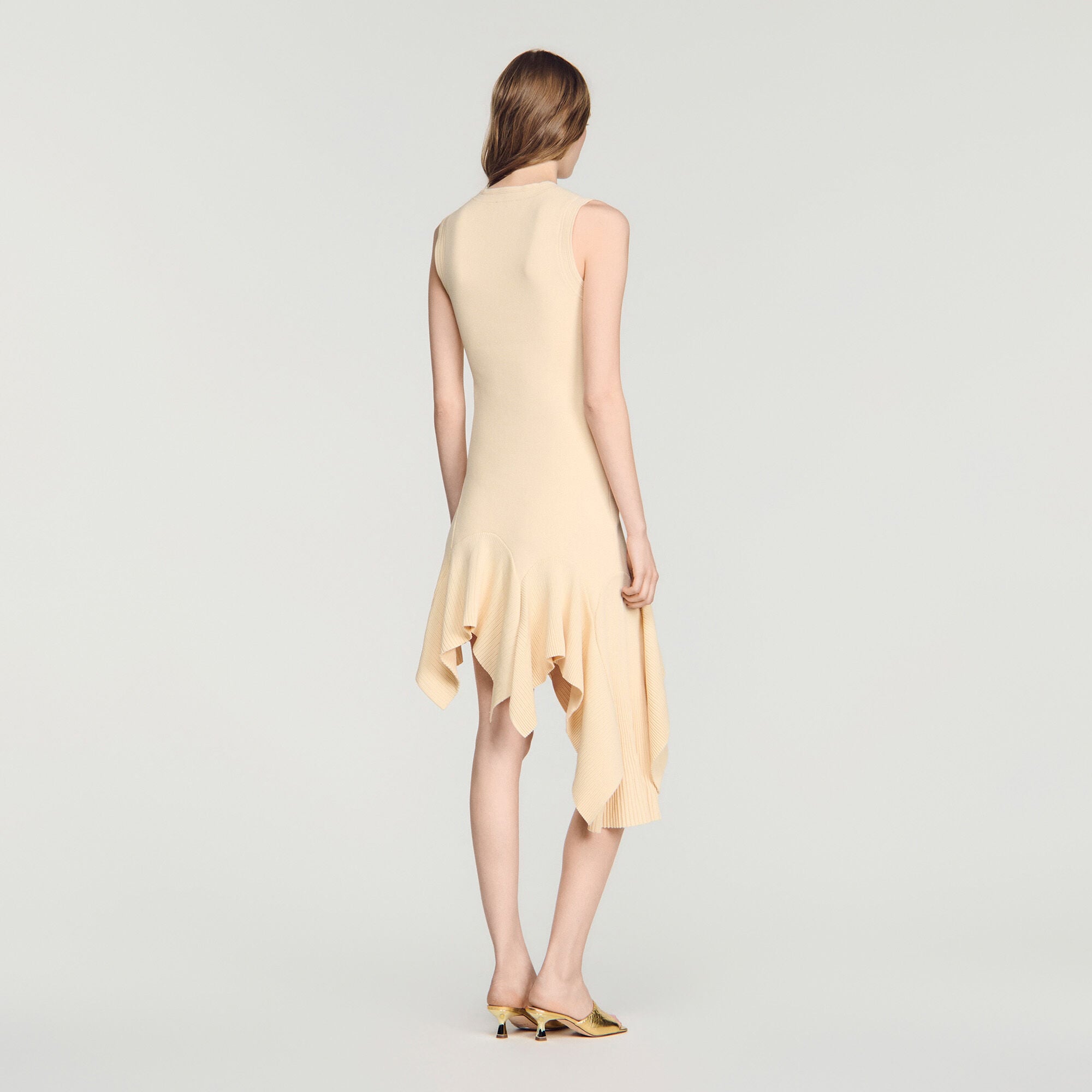 Asymmetric knit dress
