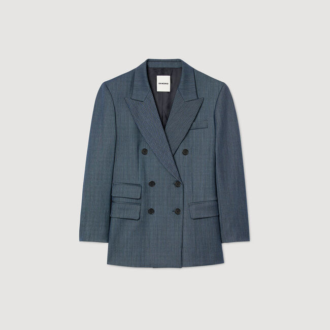Striped tailored jacket