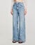Wide-leg heart jeans
