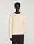 Honeycomb stitch wool sweater