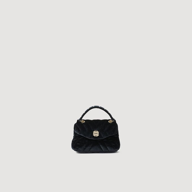 Mila quilted velvet bag