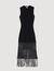 Fringed knit dress