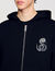 Zip-up cardigan with snake detail