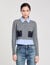 Cropped wool and cashmere sweater