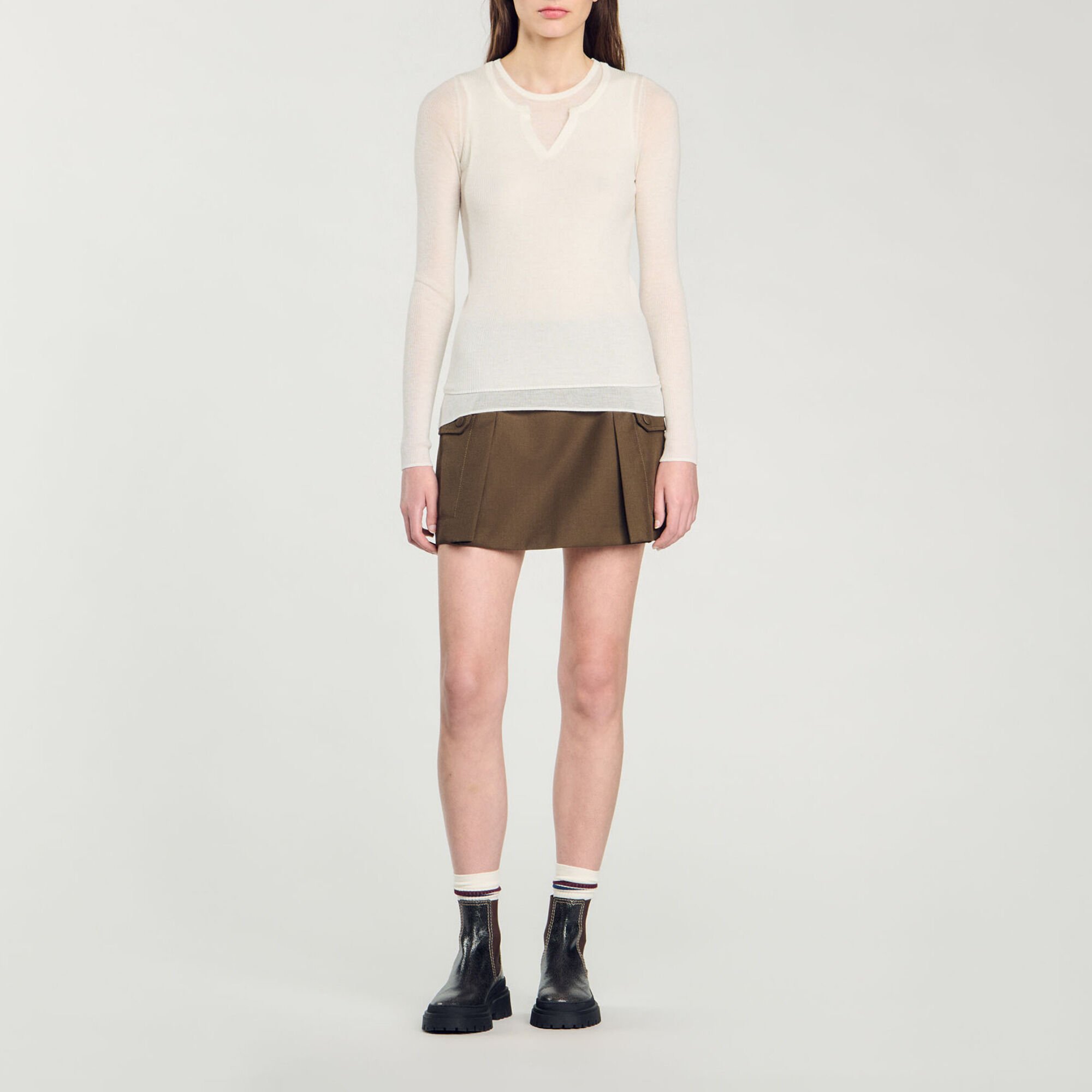 Wool Layered Effect Sweater