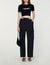 Cropped openwork jumper