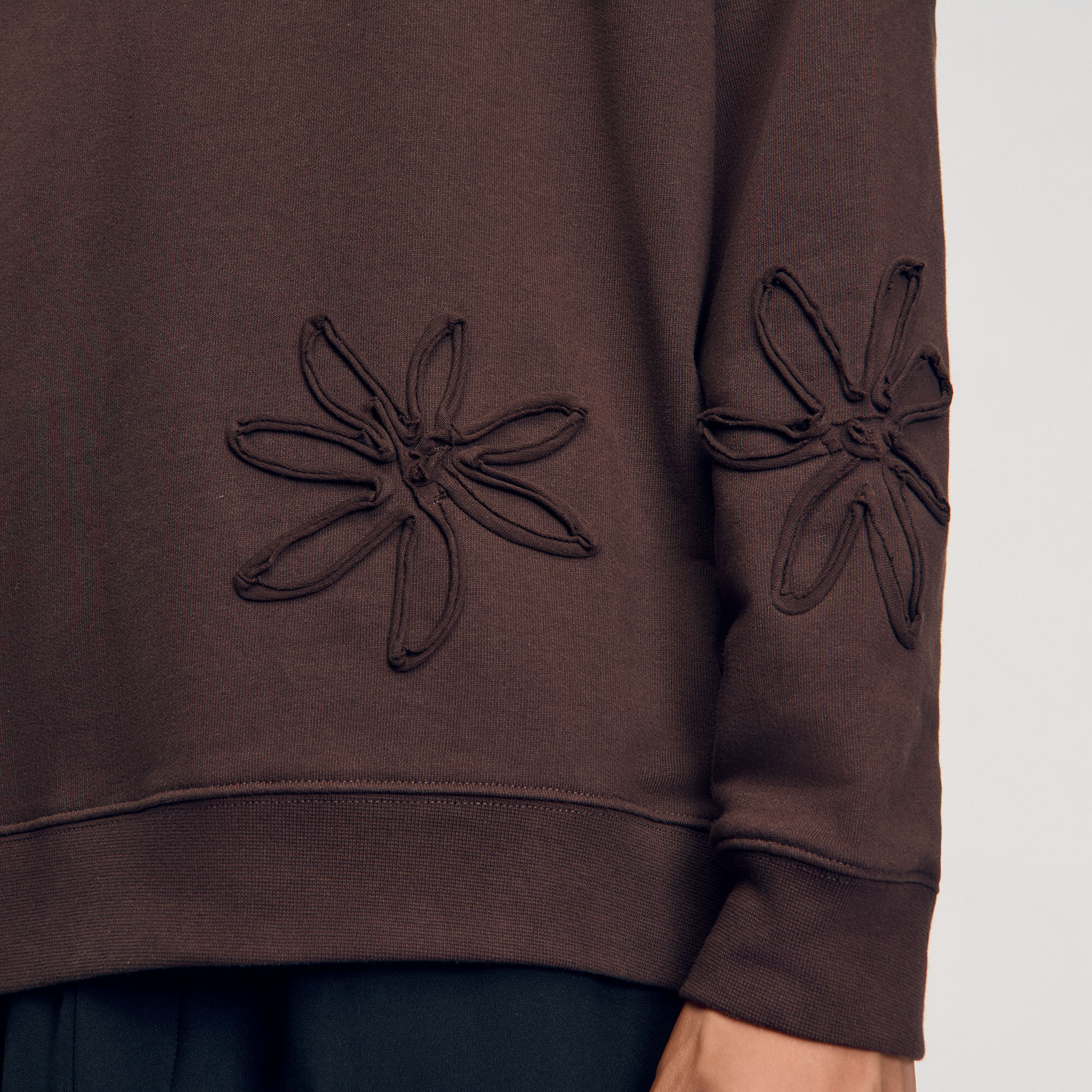 Oversized floral sweatshirt