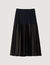 Midi pleated skirt