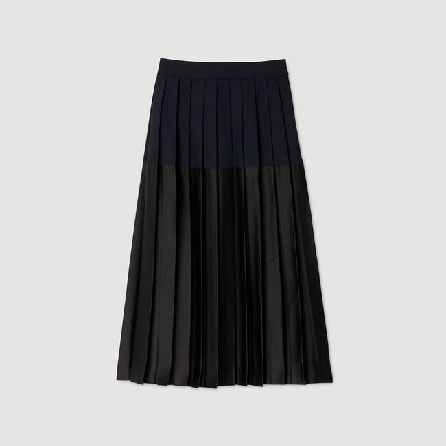 Midi pleated skirt
