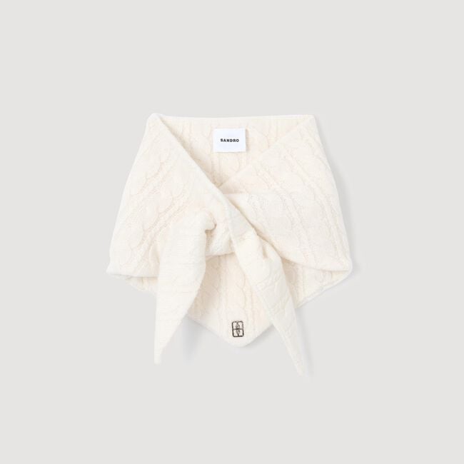 Cable knit bandana