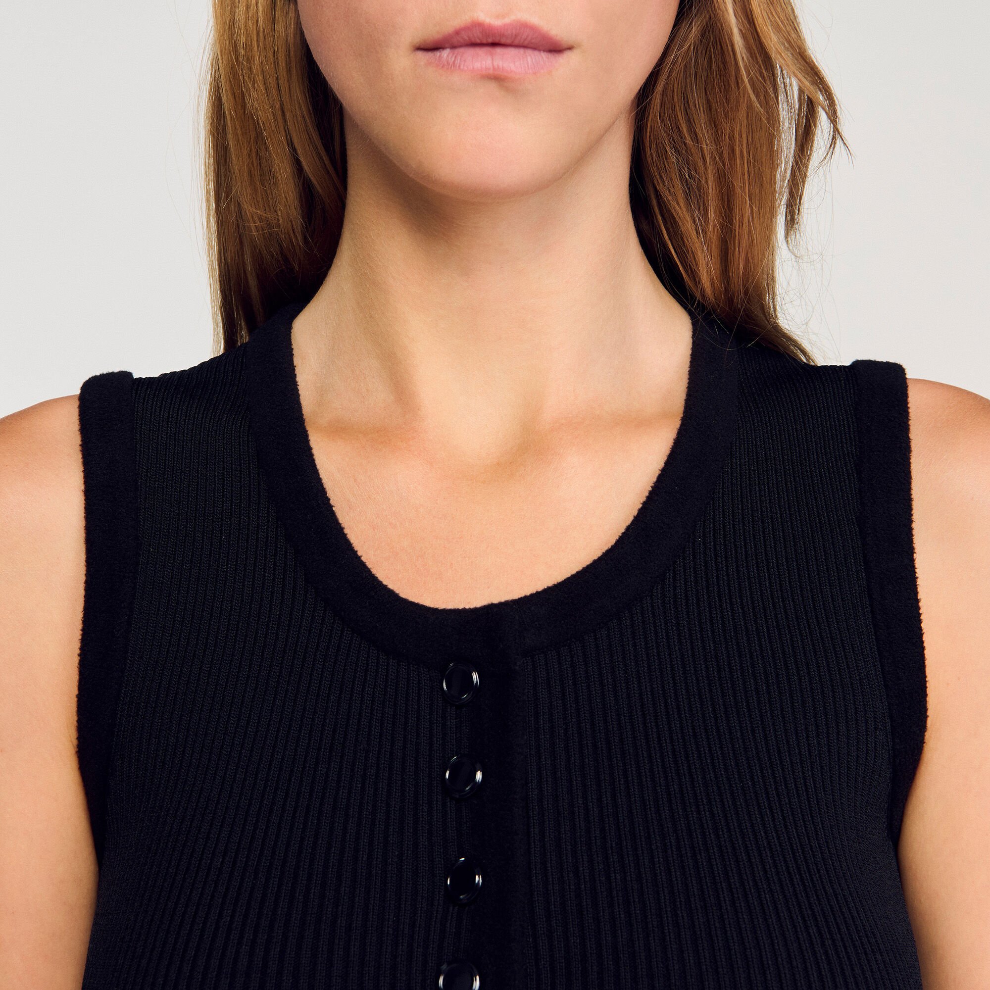 Mini ribbed knit dress