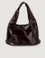 Large shiny leather bag