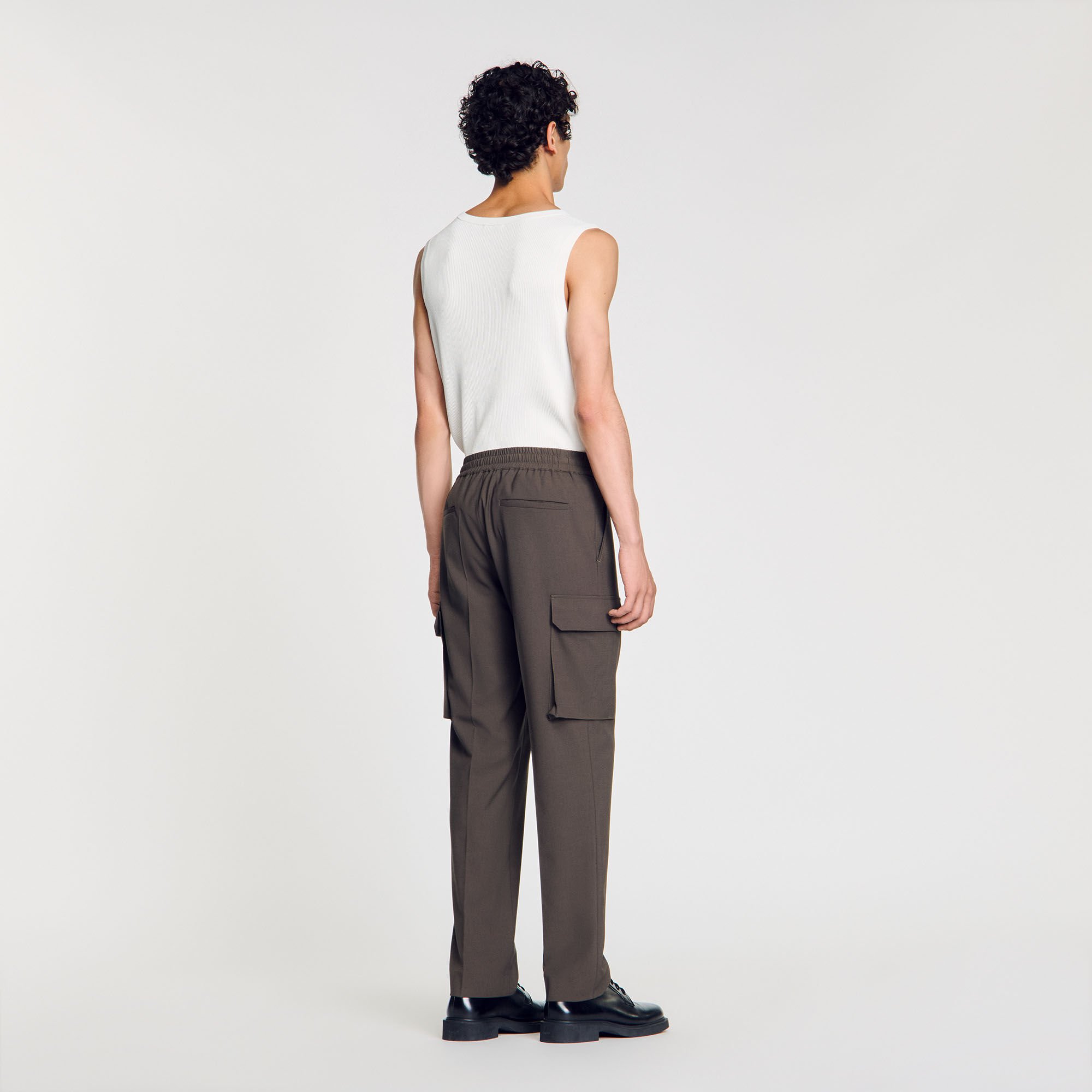 Elasticated cargo trousers