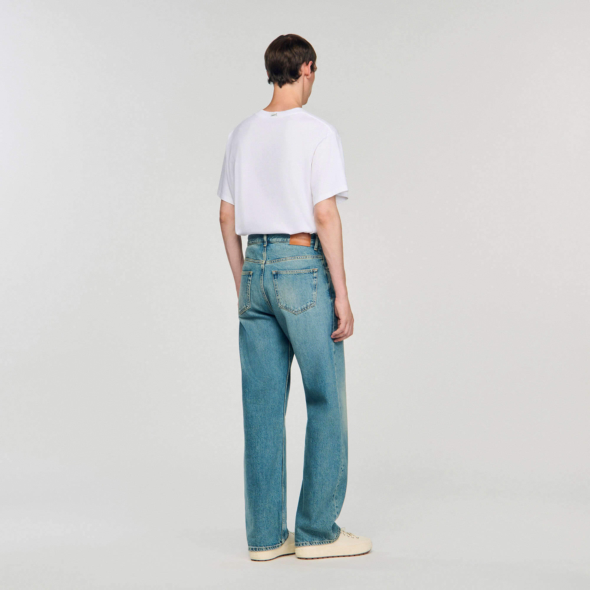 Baggy jeans blue for Men | Sandro Paris