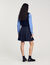 Short asymmetrical pleated skirt