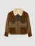 Shearling collar jacket