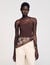 Asymmetric leotard with bead detail