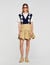 Flared pleated skirt