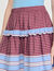 Maxi striped cotton skirt