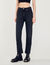 Straight-cut jeans with raw edges