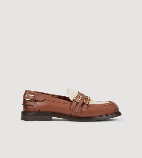 Shiny leather loafers