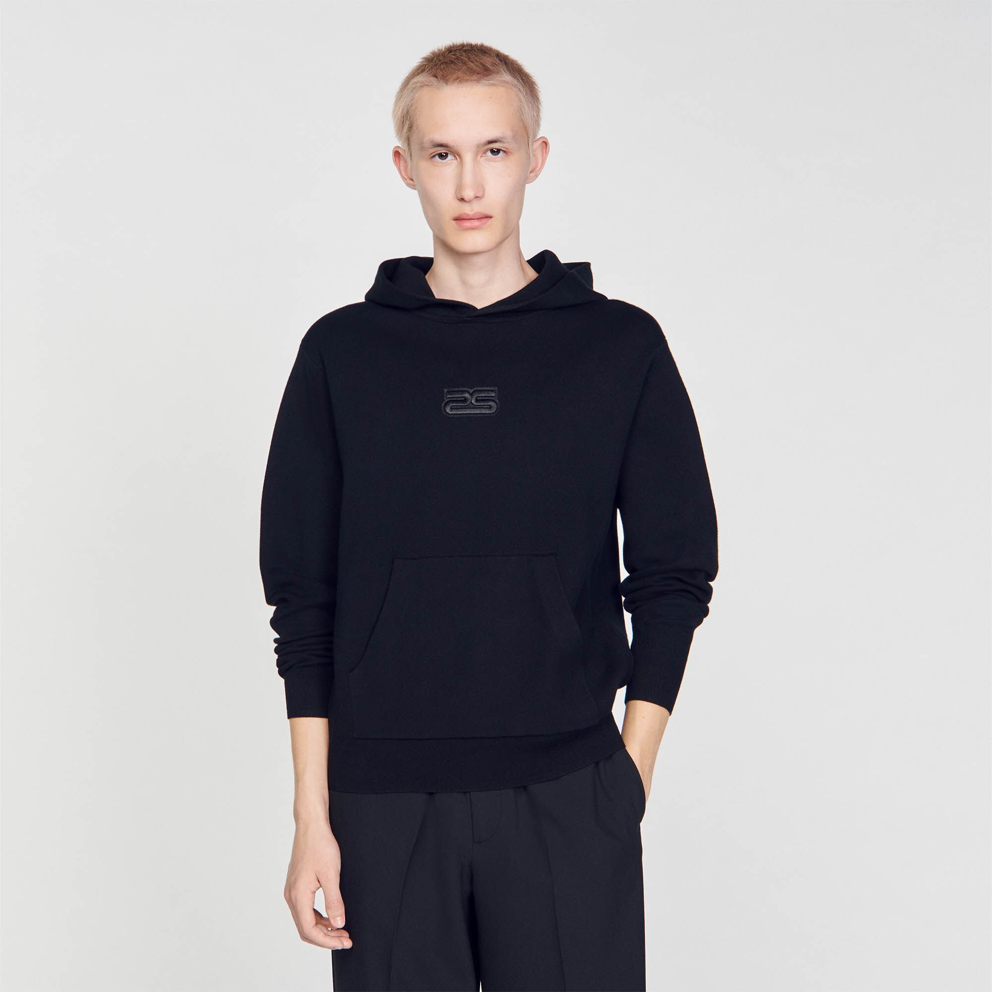Knit hoodie