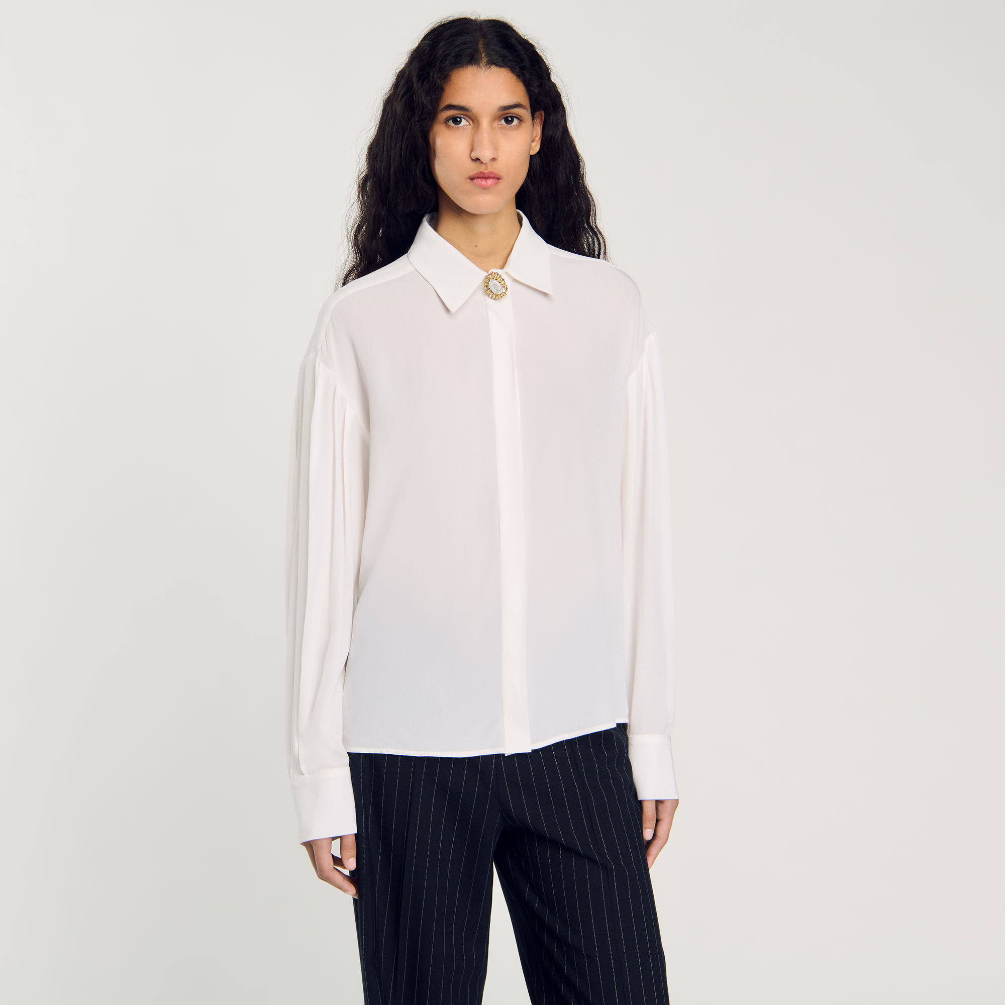 Flowy silk shirt