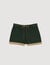 Two-tone drawstring waist shorts
