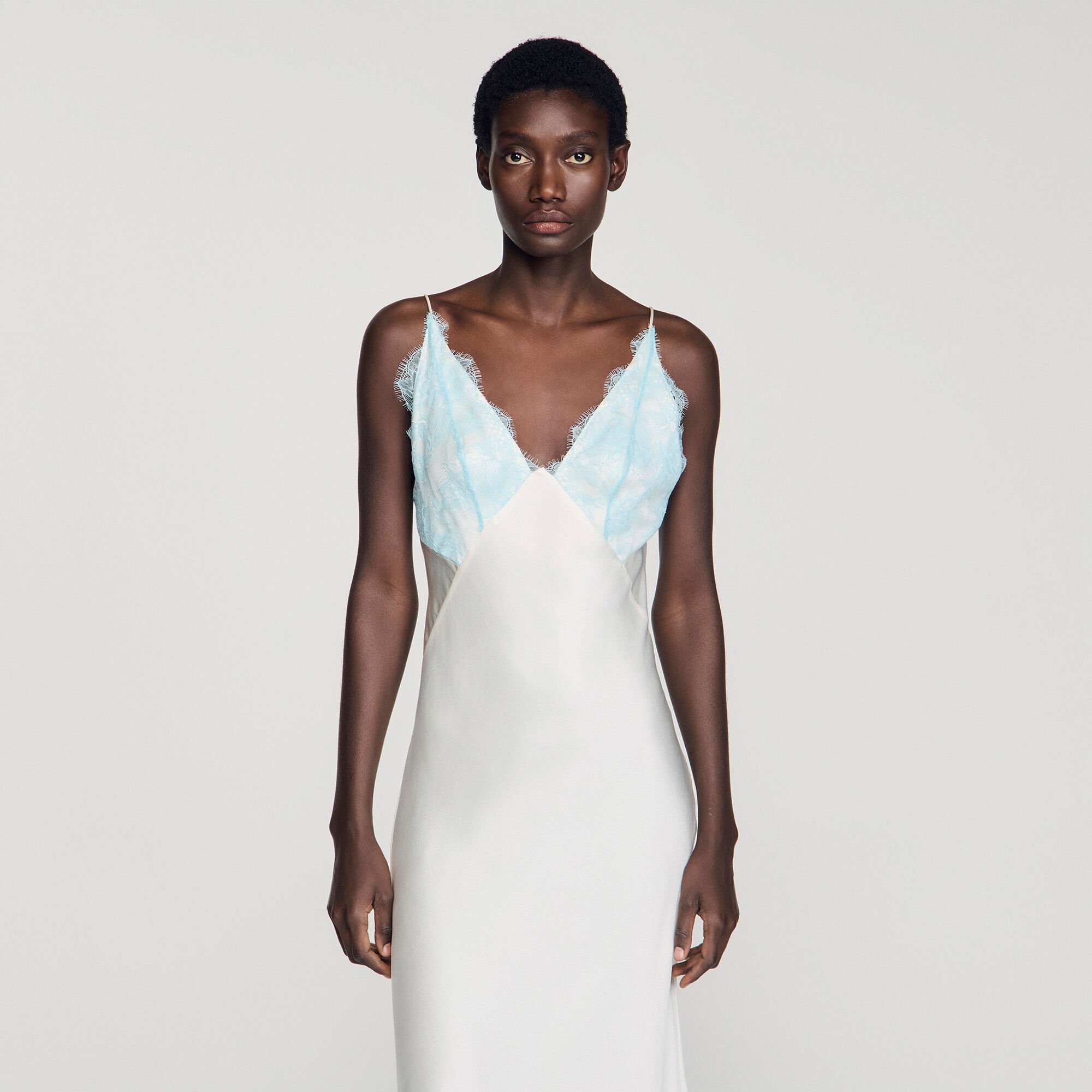 Lingerie-style maxi dress