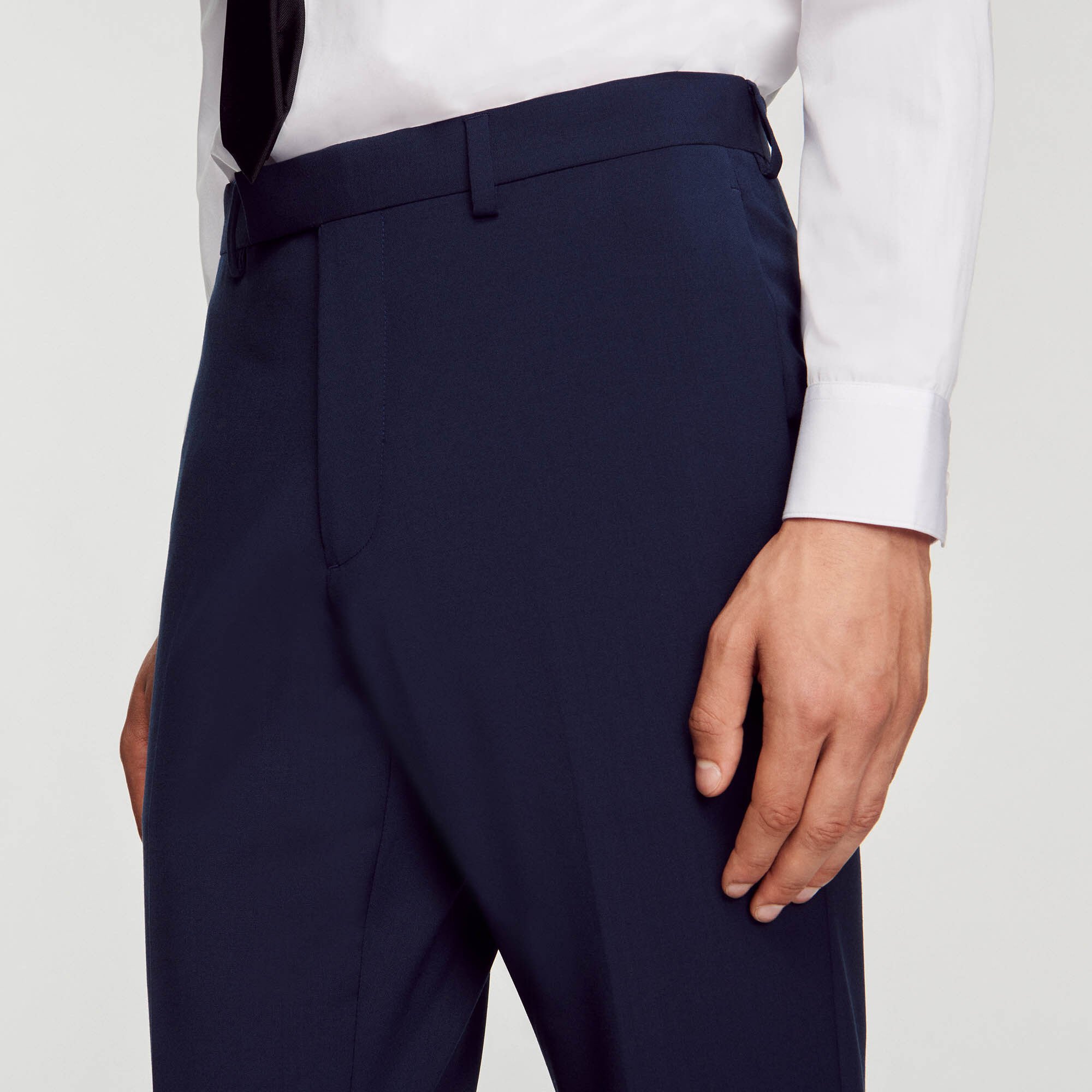 Virgin wool suit trousers