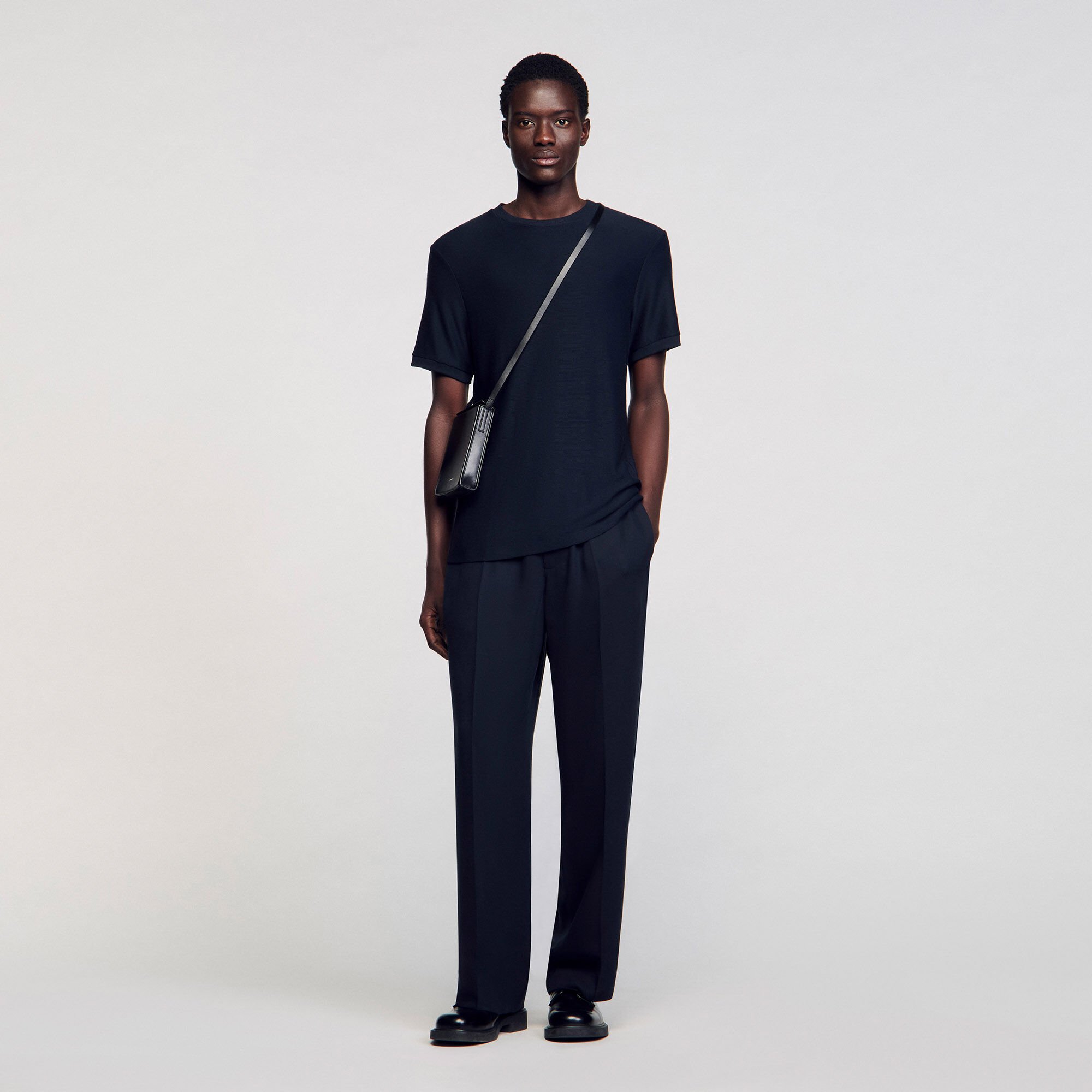 Mock neck T-shirt