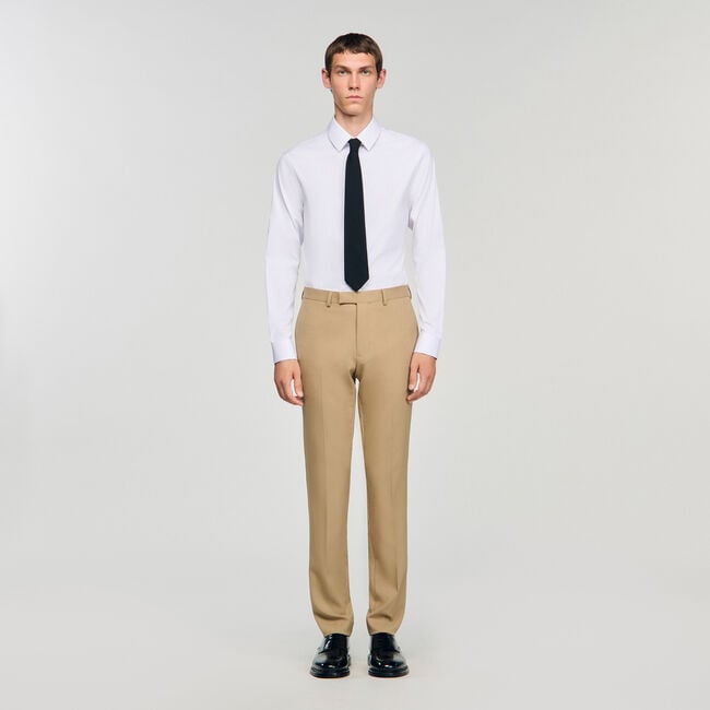 Wool suit trousers