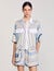 Spiral-motif silk shirt