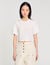 Beaded cropped T-shirt