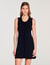Mini ribbed knit dress
