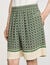 Patterned Flowy Bermuda shorts