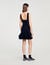 Mini knit dress with ruffles