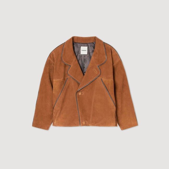 Oversized suede jacket