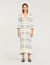 Striped knit maxi dress
