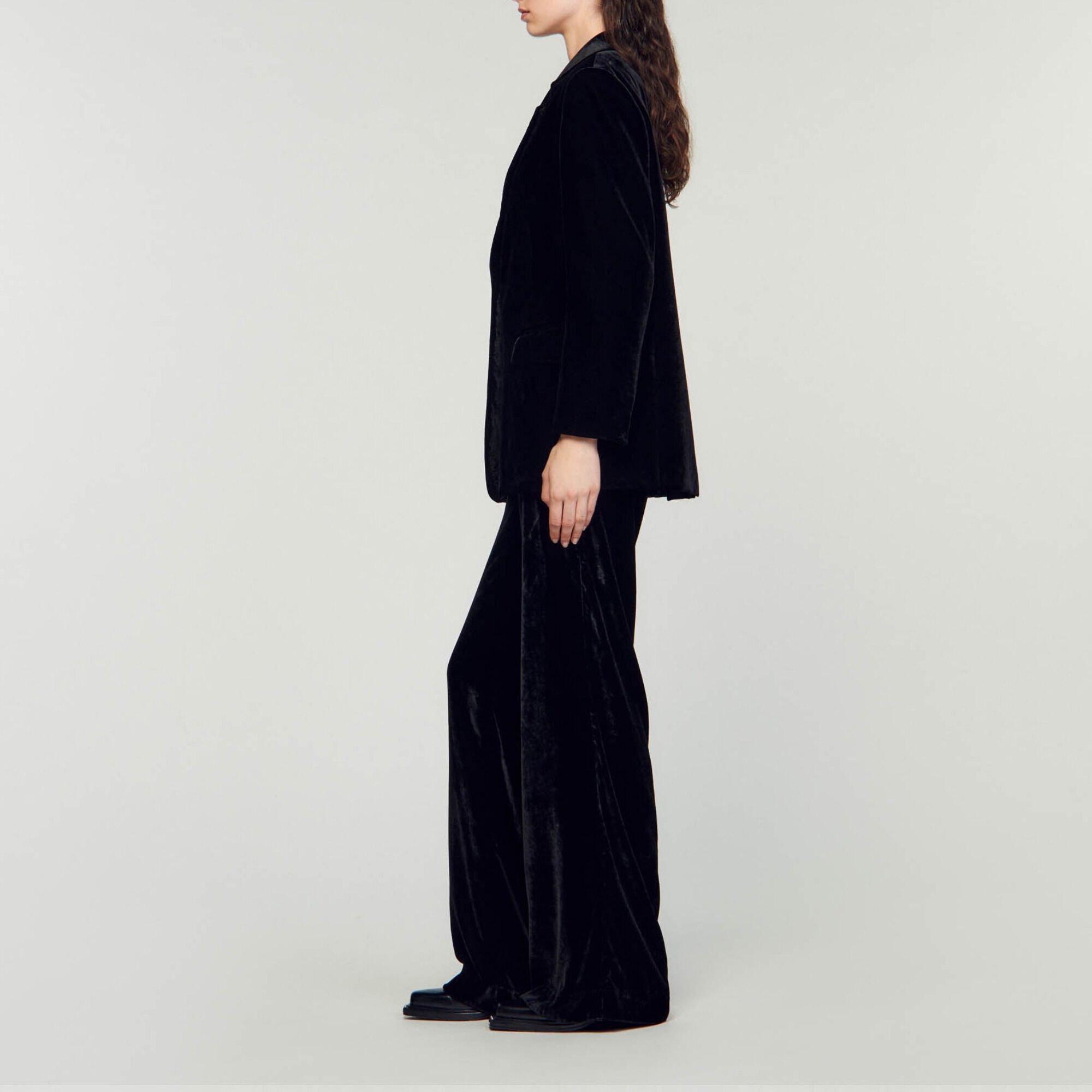 Velvet suit jacket