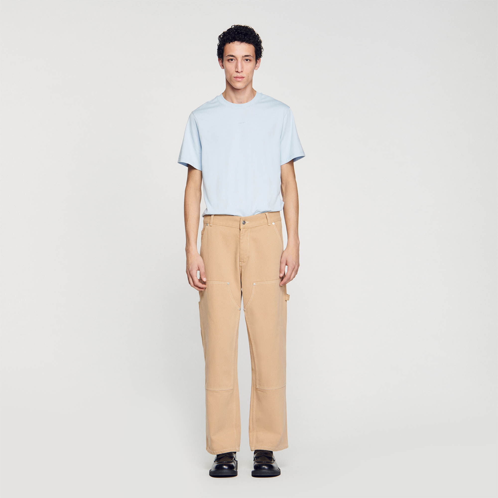 Cotton canvas carpenter trousers