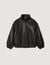 Oversized leather jacket