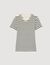 Stripy rhinestone T-shirt