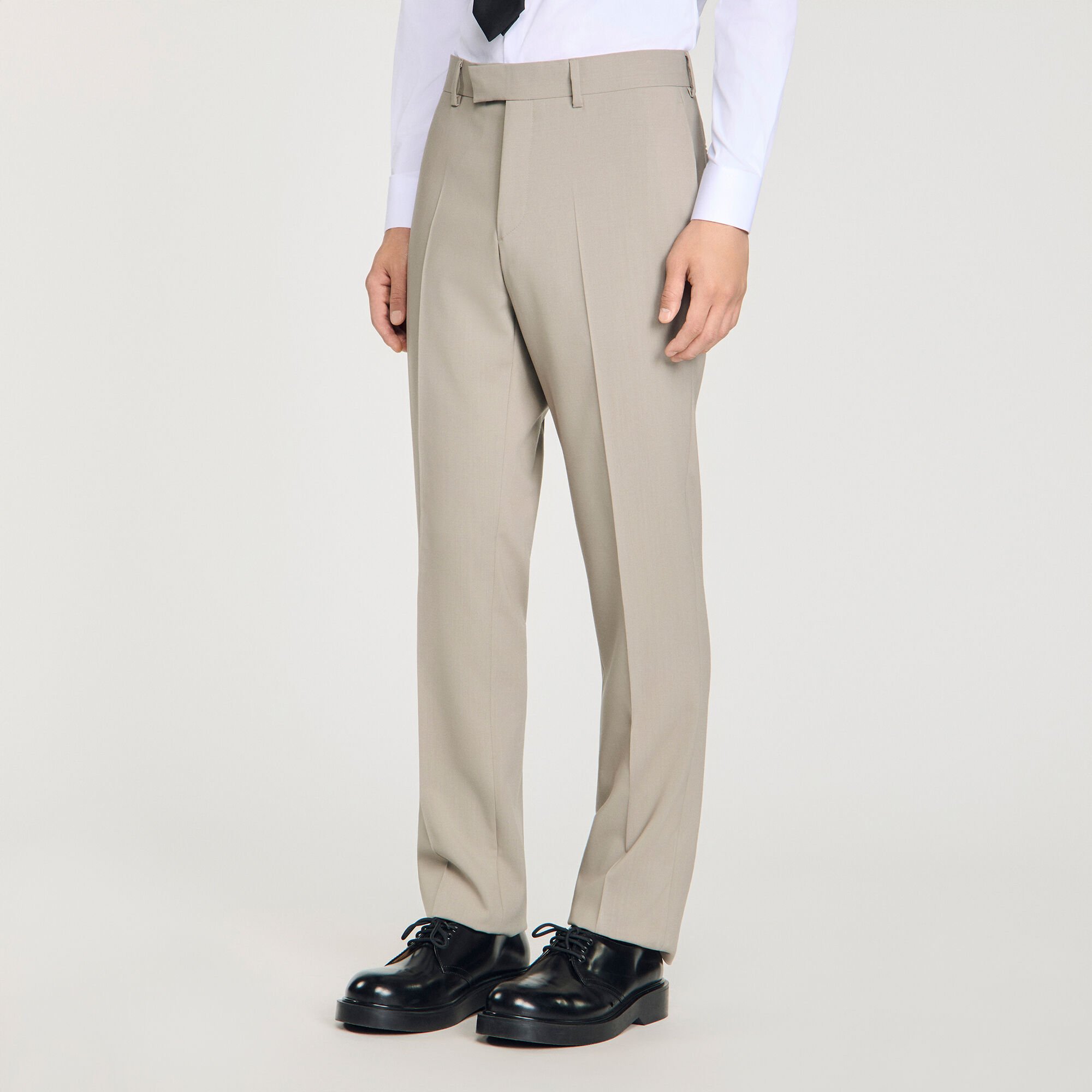 Wool suit trousers