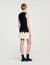 Two-tone mini knit dress