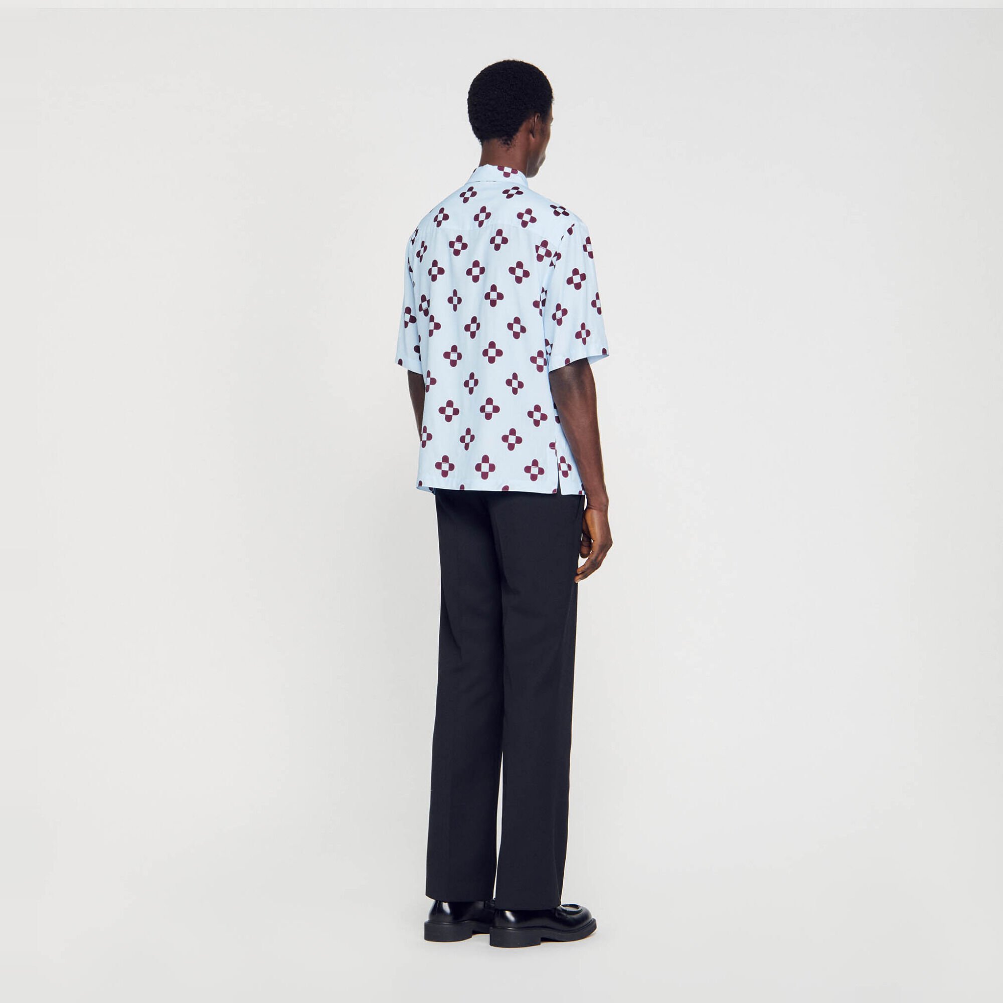 Cross Flower short-sleeved shirt