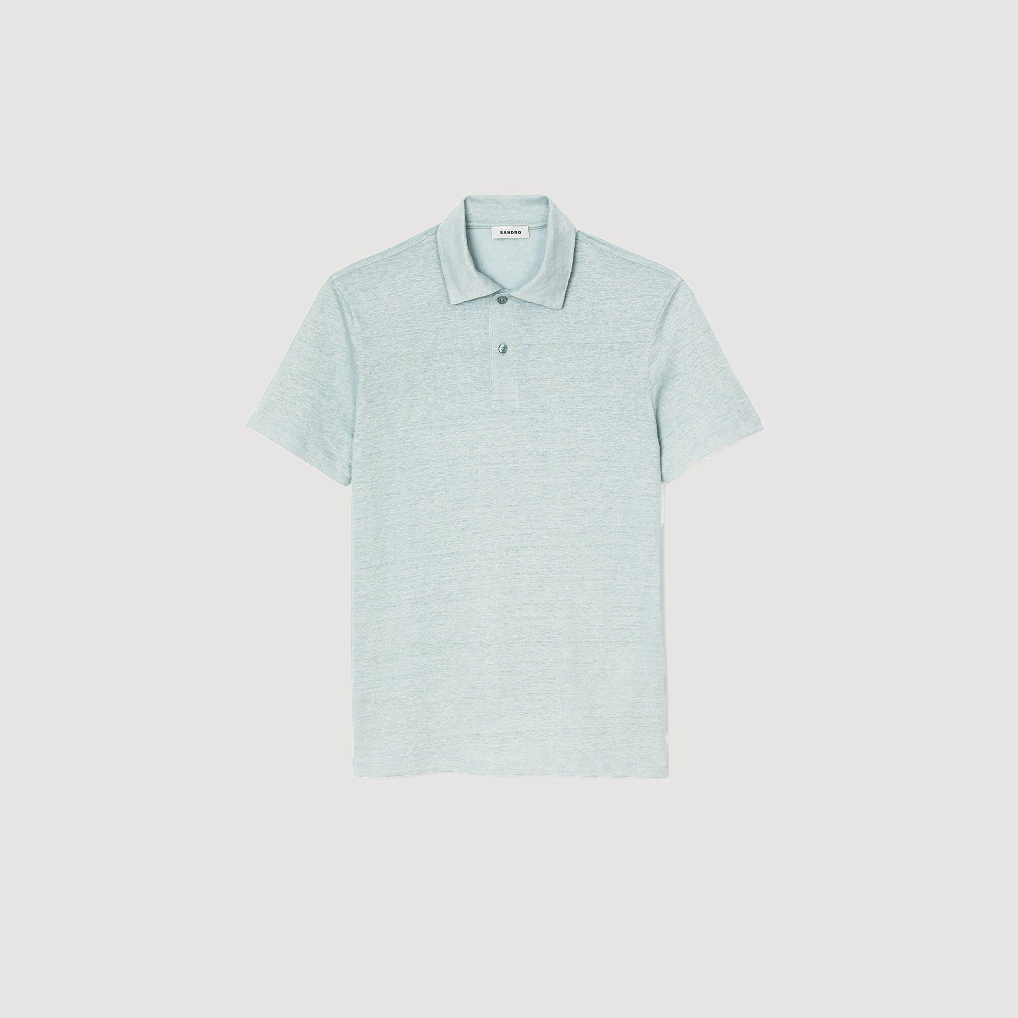 Linen polo shirt
